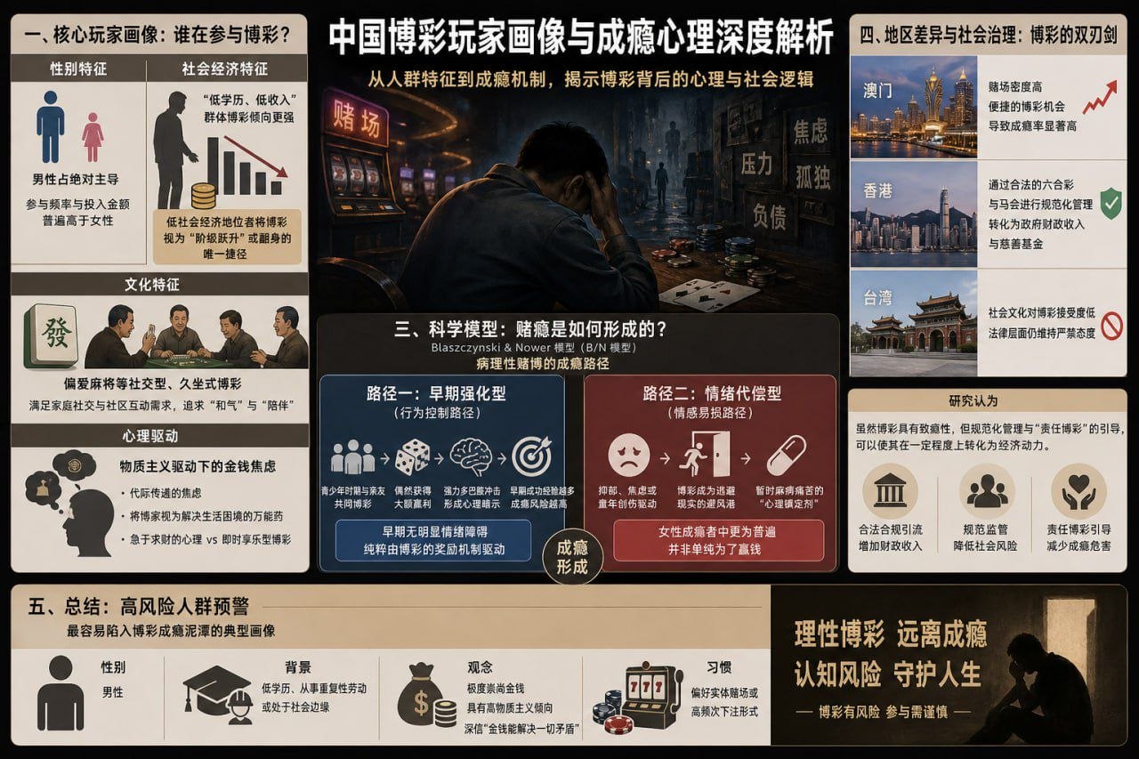 深度分析  迷失的筹码中国博彩玩家画像与成瘾心理深度解析