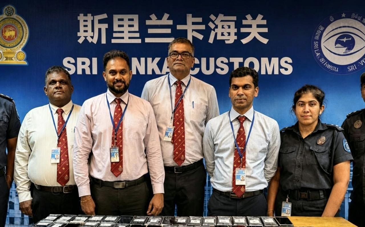 斯里兰卡 机场查获3名中国人！夹带87部手机入境